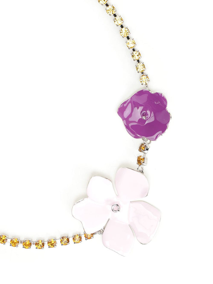 Marni Necklace With Multicolored Enameled Flowers Jewelry - Multicolor | 6b1b758d5324424c1f759dbf9c2f7d89f2a9a5bc