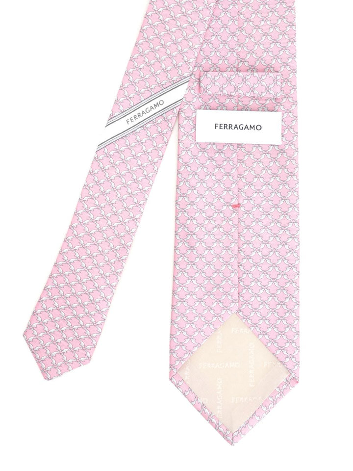 Ferragamo Silk Tie Ties And Bow Ties - Rose | 75f34fbc93fd28aa29c82300f2b73348913fbda0