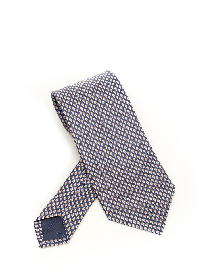 Ferragamo Silk Tie Ties And Bow Ties - Blue | 4944d9419727a42ecd0811643027fc01ca24f3fb