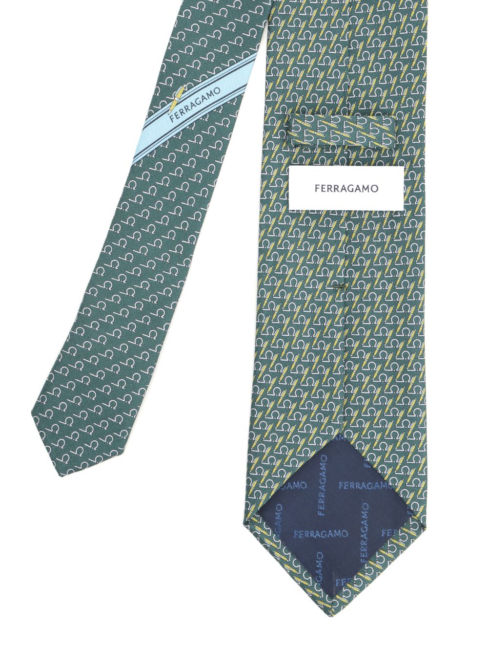 Ferragamo Silk Tie Ties And Bow Ties - Green | 023be9a2ef5c01e7caa944a44e229f837097de7c