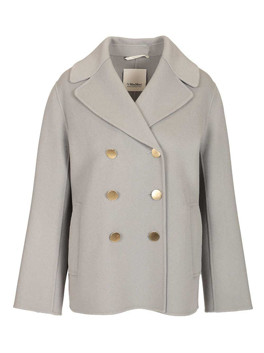Margot Wool Drap Jacket Jackets Light Blue