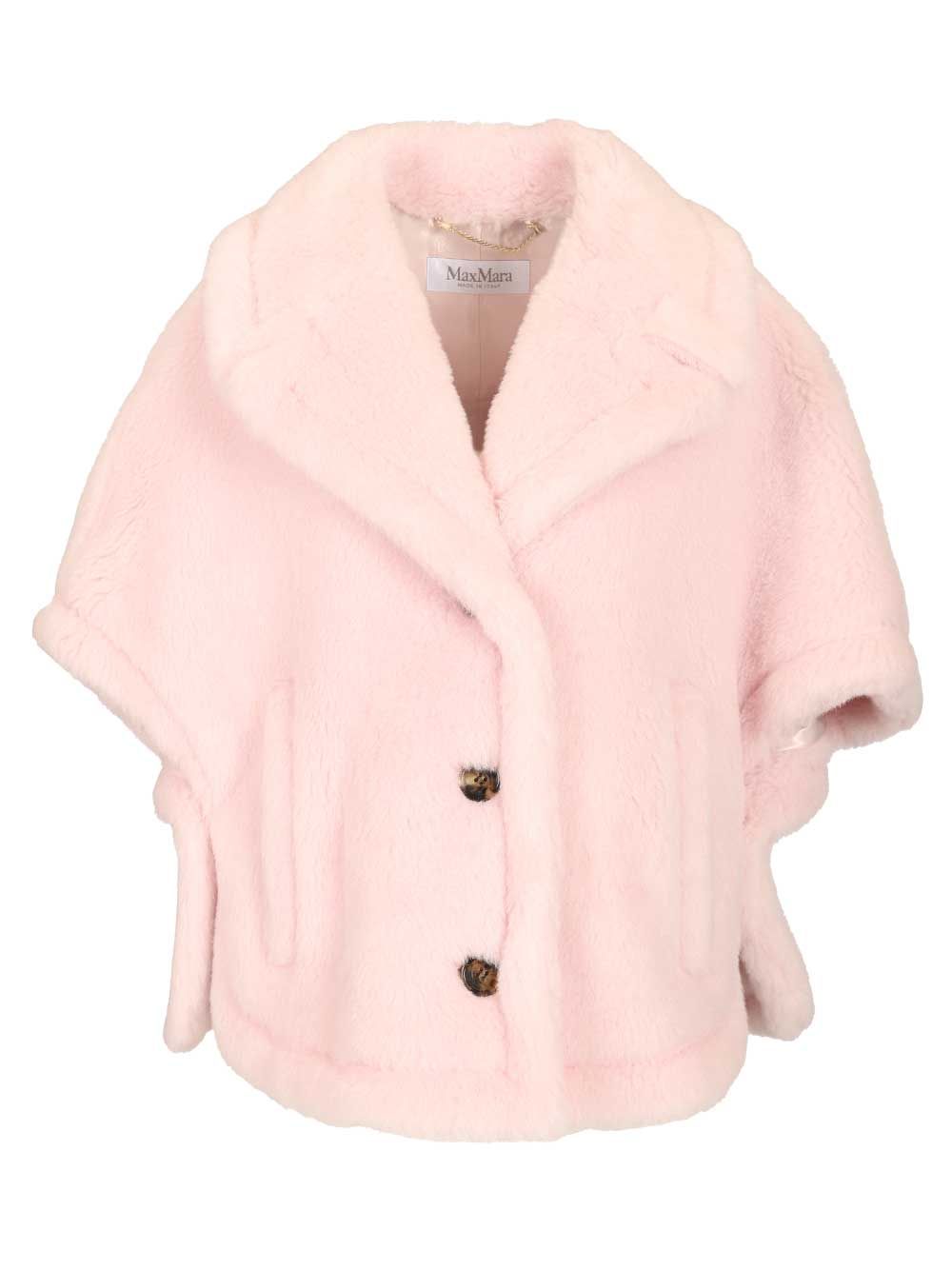 Max Mara Teddy Cape Coats - Rose | ab173c4c65af1c2b165092b6dfd7dc64eeab197c