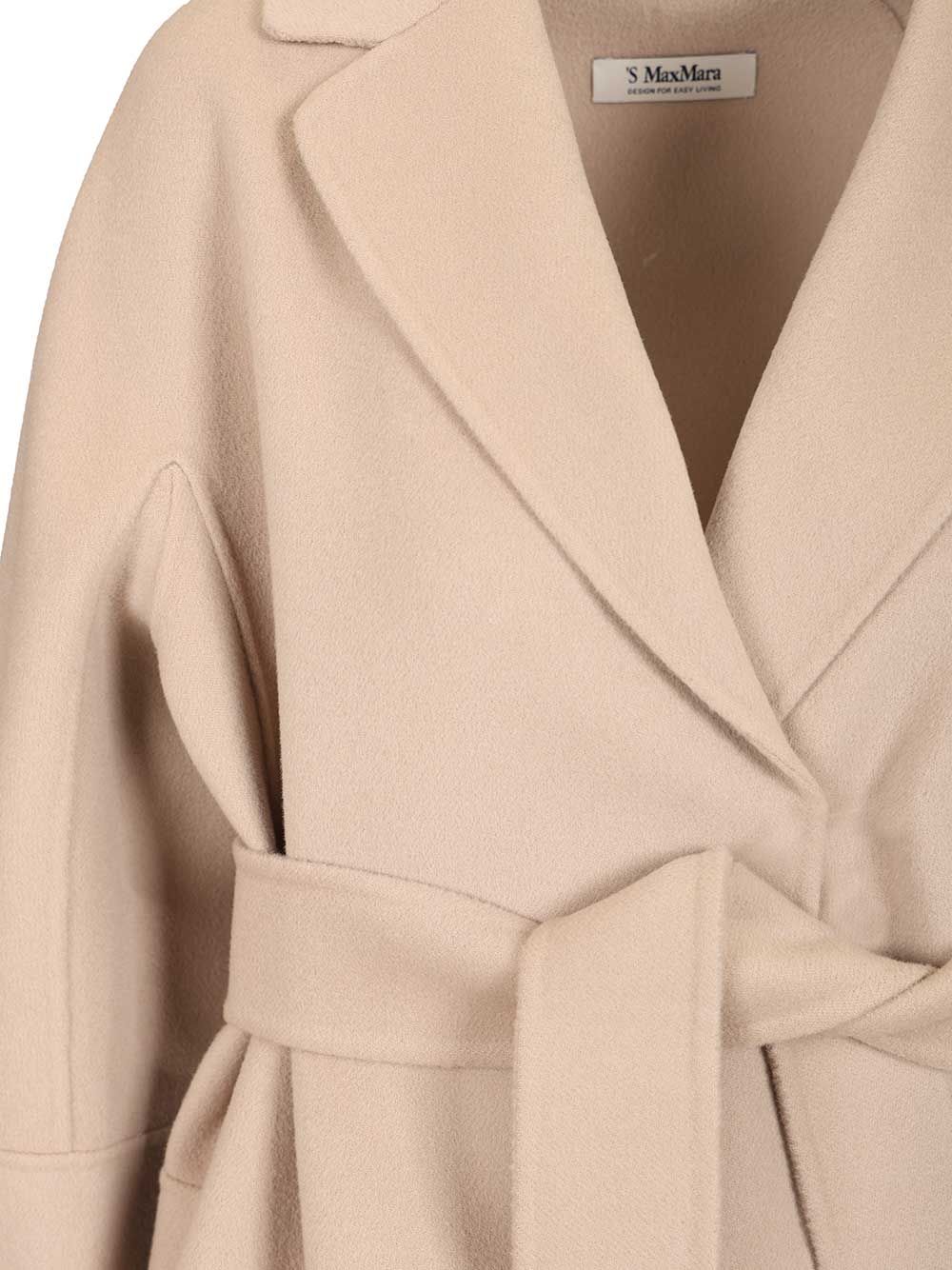 'S Max Mara Short Wool Coat Coats - Rose | fcce889e0450a66144e71288cdb25977f33b8545