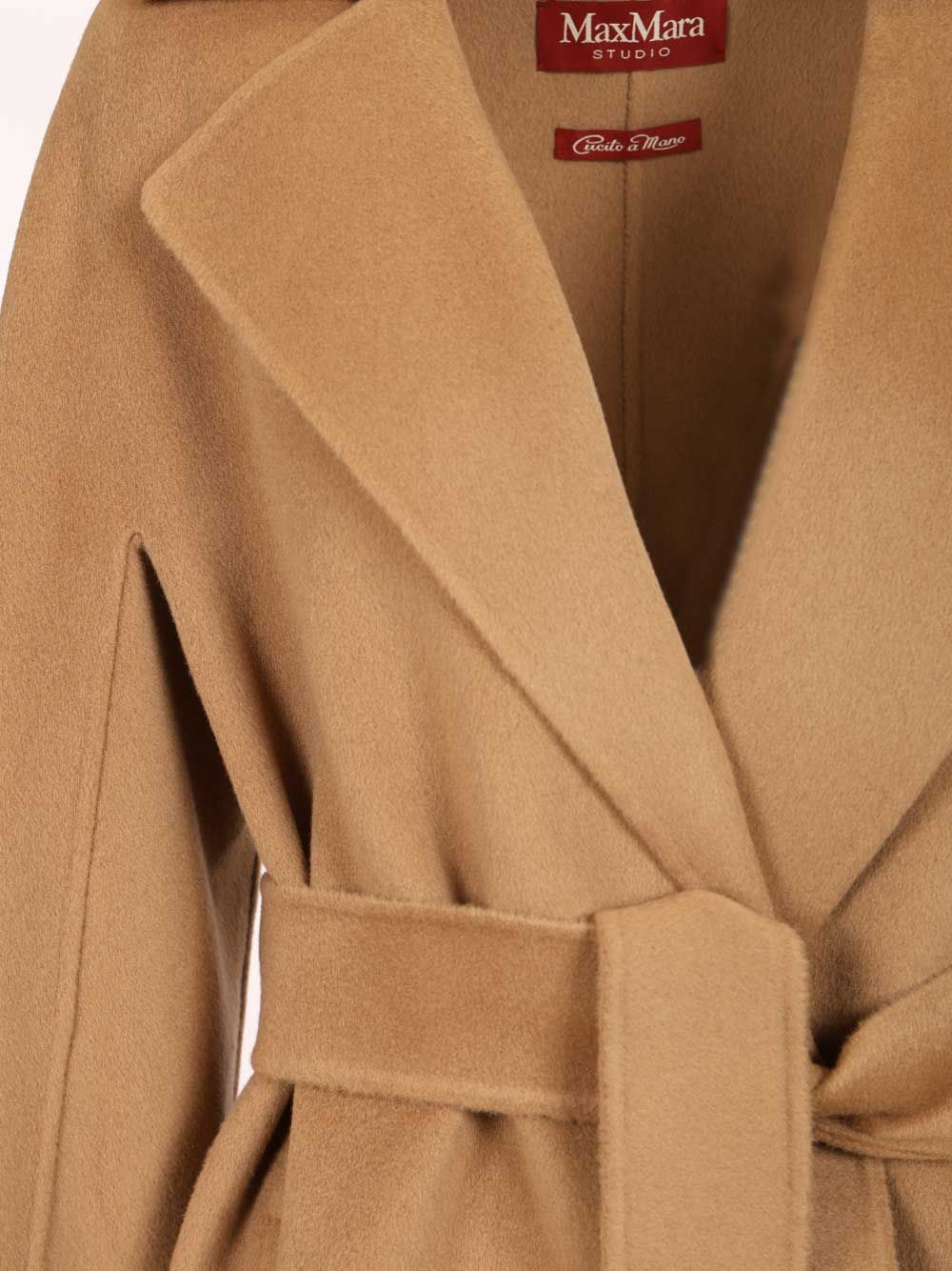 Max Mara Studio Wool And Cashmere Coat Coats - Beige | 6157c4766f1b3967b06ada1117885f94427421f7