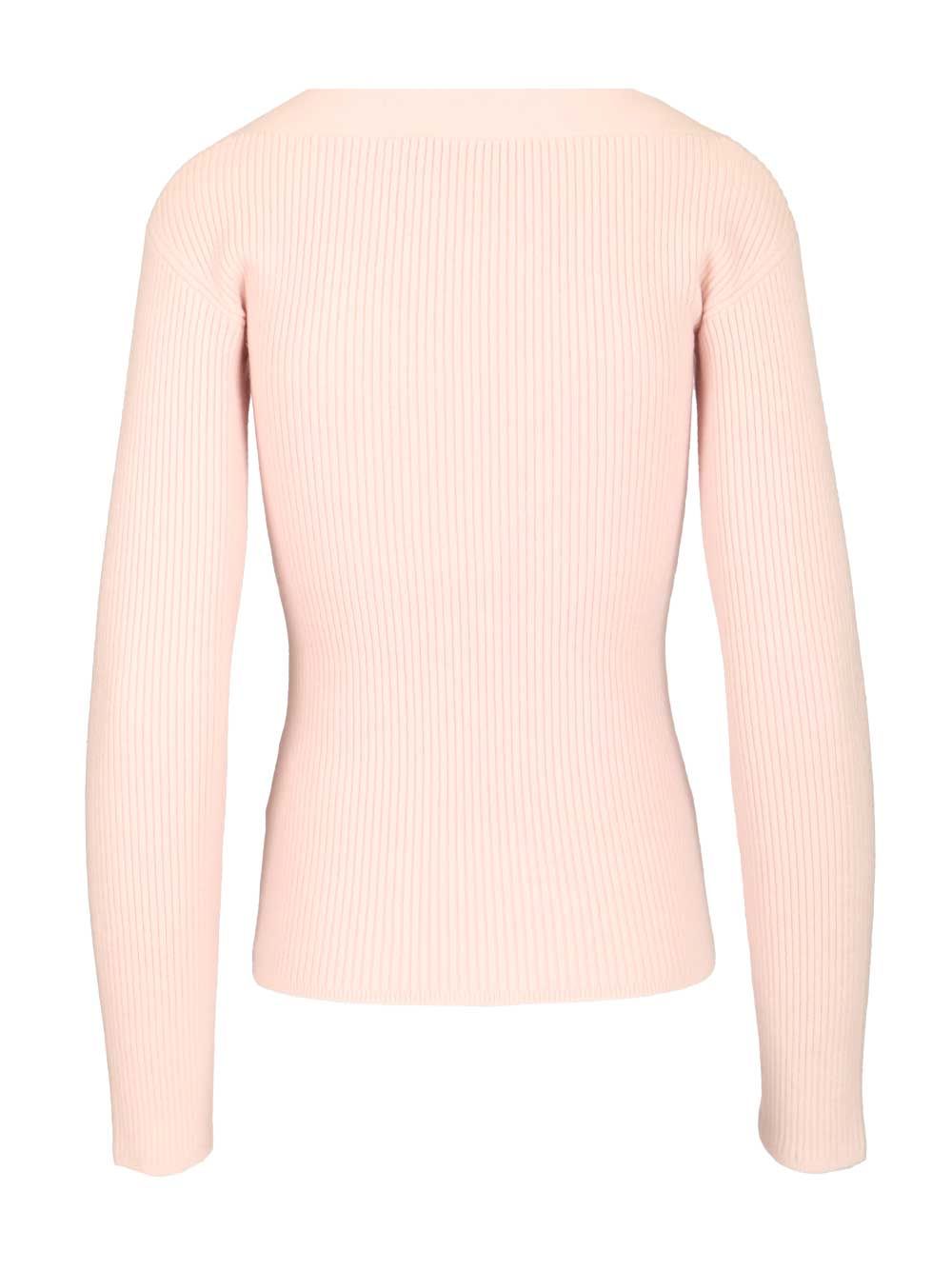 Max Mara Gioiosa V Neck Ribbed Cardigan Wool Cashmere Knitwear - Rose | b656e95f8097f12d3527508a32476337818c54d7