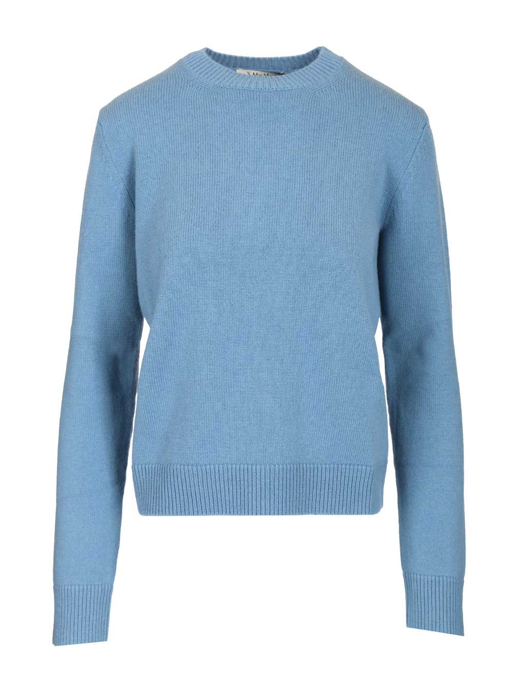 'S Max Mara Fresia Sweater In Wool And Cashmere Knitwear - Light blue | 023d5b84def17e98081e6caebe0059f36aed45cc