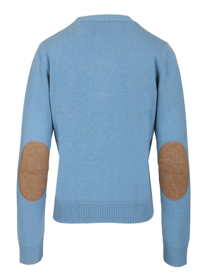 'S Max Mara Fresia Sweater In Wool And Cashmere Knitwear - Light blue | fd84eb015b5045651a7abef5d8719852187a34b3