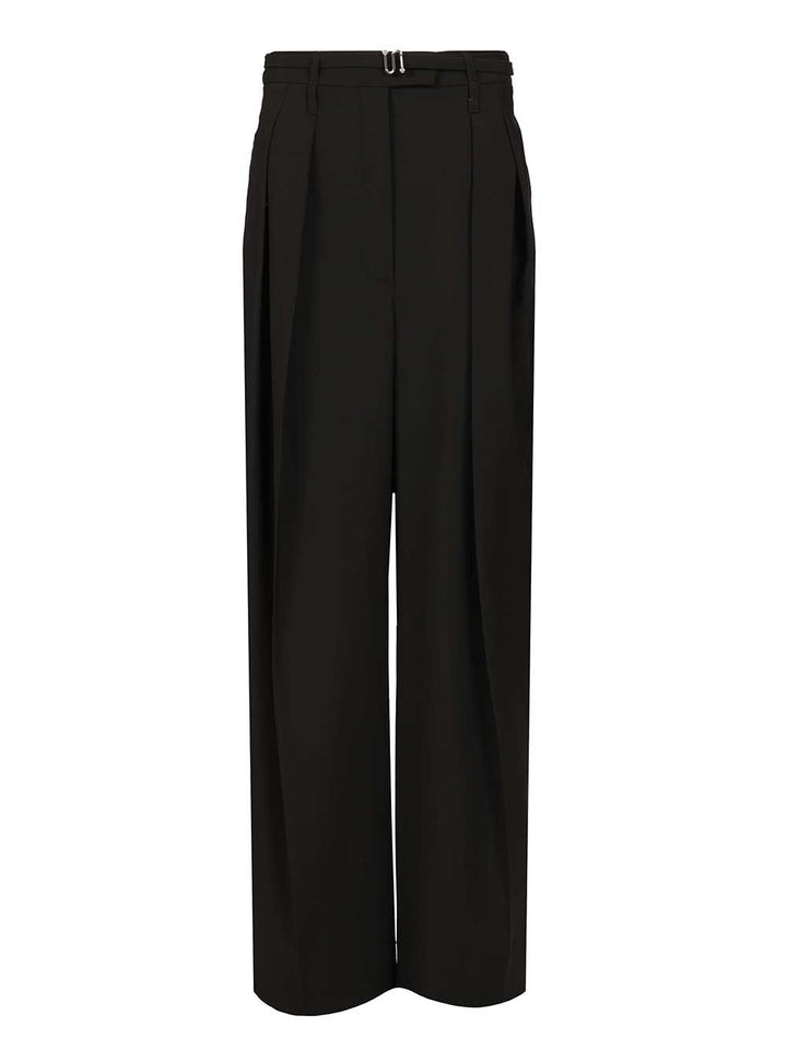 Sportmax Spxbautta Stretch Wool Pence Trousers - Black | 081dd8534f86ff578739ac5c8f060889dab386bc