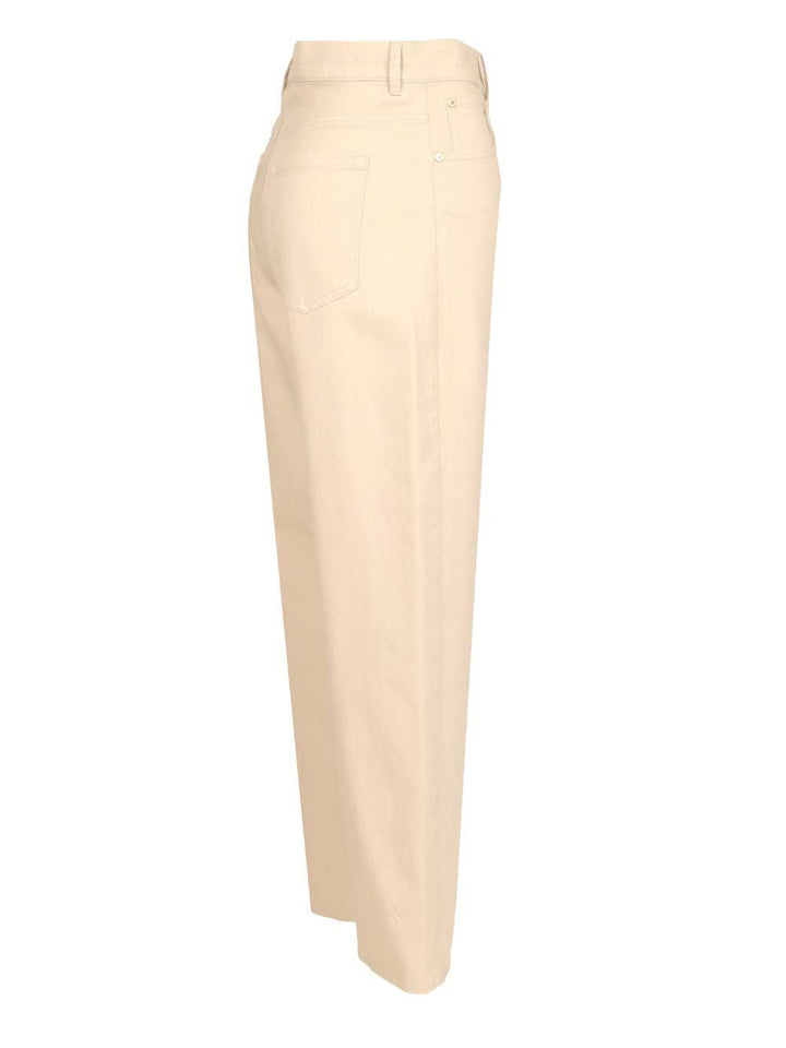 'S Max Mara Bull Stretch Trousers Jeans - Beige | 9126e007286a666ae912a7c337d0b24fe77a7c07