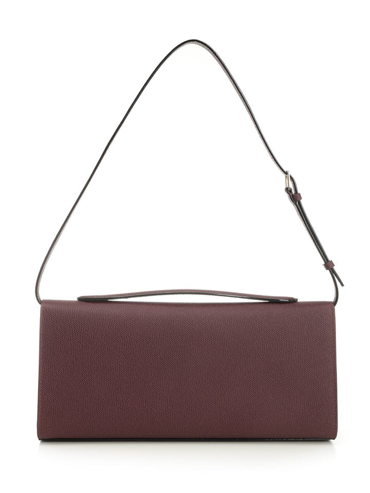 Valextra Iside Clutch With Handle And Strap Clutches - Bordeaux | e406532500f652f98ebb7e4bb5f63abeb7837885