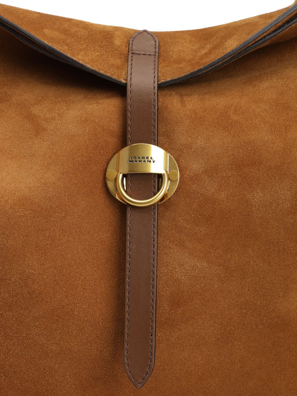 Isabel Marant Oskan Soft Folk-Gz Shoulder Bags - Brown | de6ea1cf432f56eb934d09d971c304b4cdbd8ba2