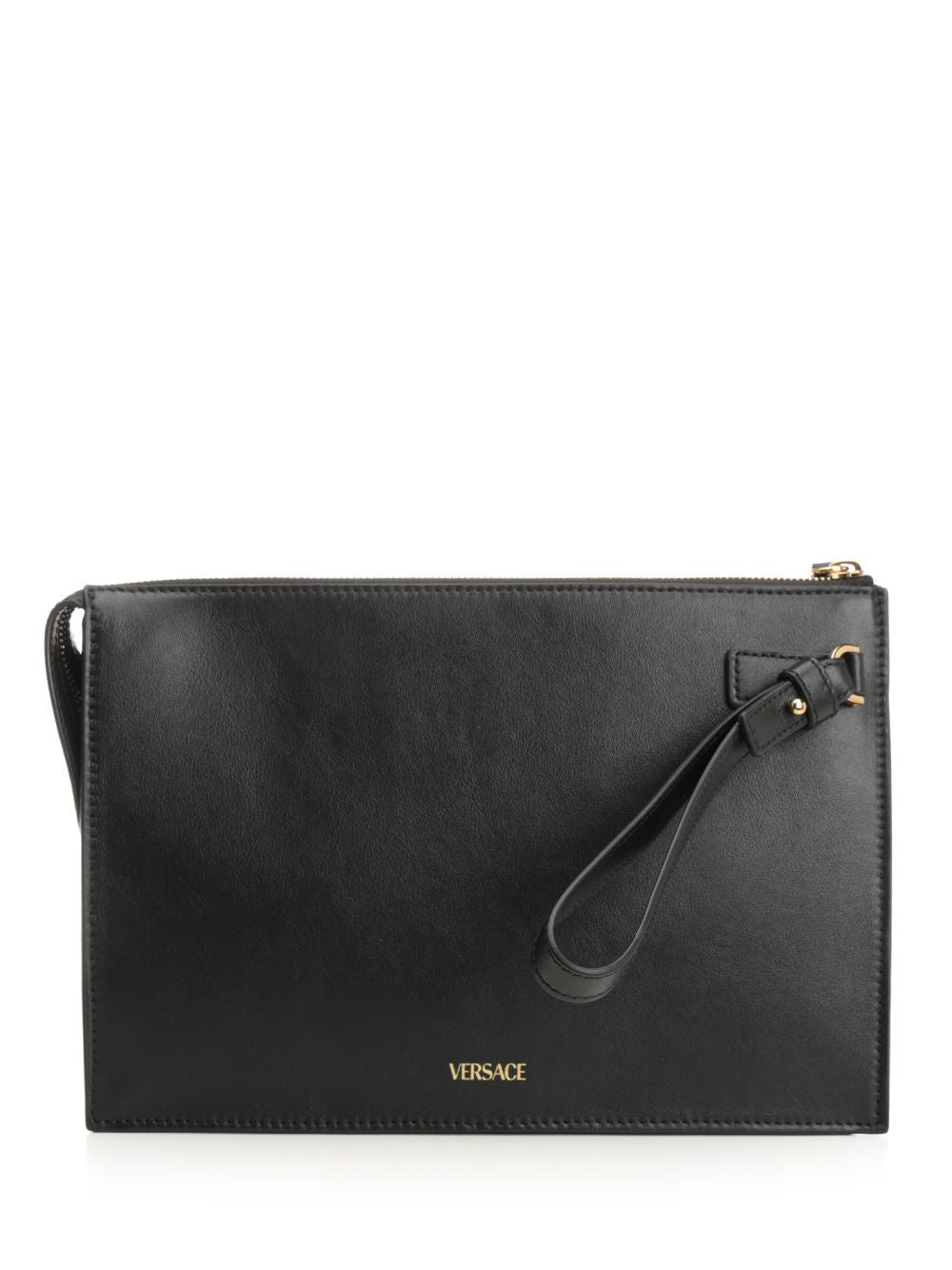Versace Pouch With Leather Gusset Small leather goods - Black | 1302e7e0522fb55e791814934bd2547e1adab52c