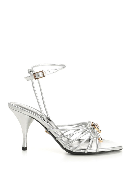 Silver Leather Sandal Sandals Silver