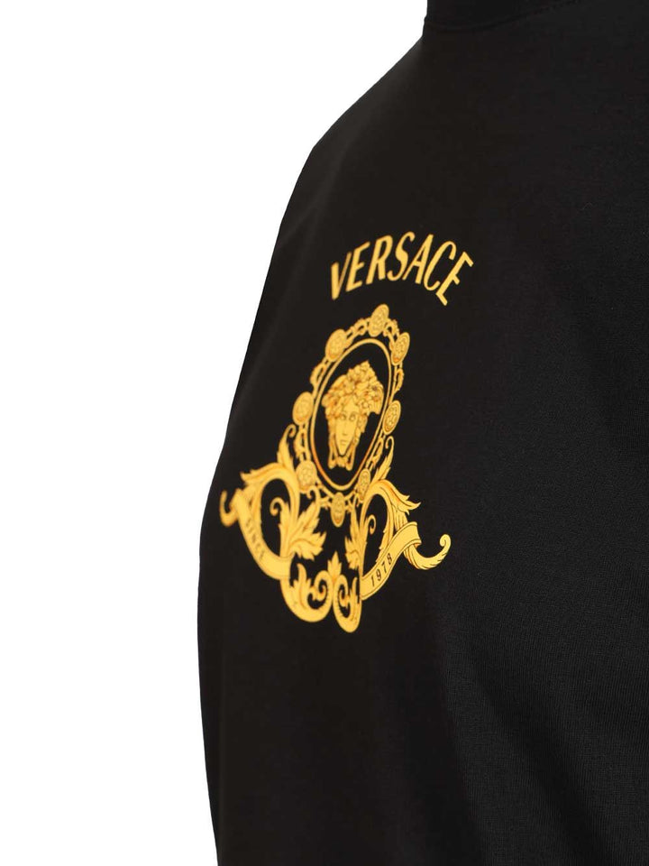 Versace Cotton T-Shirt - Black | 54bf1701f7160864d66a190dde35ba0fa4409d1e