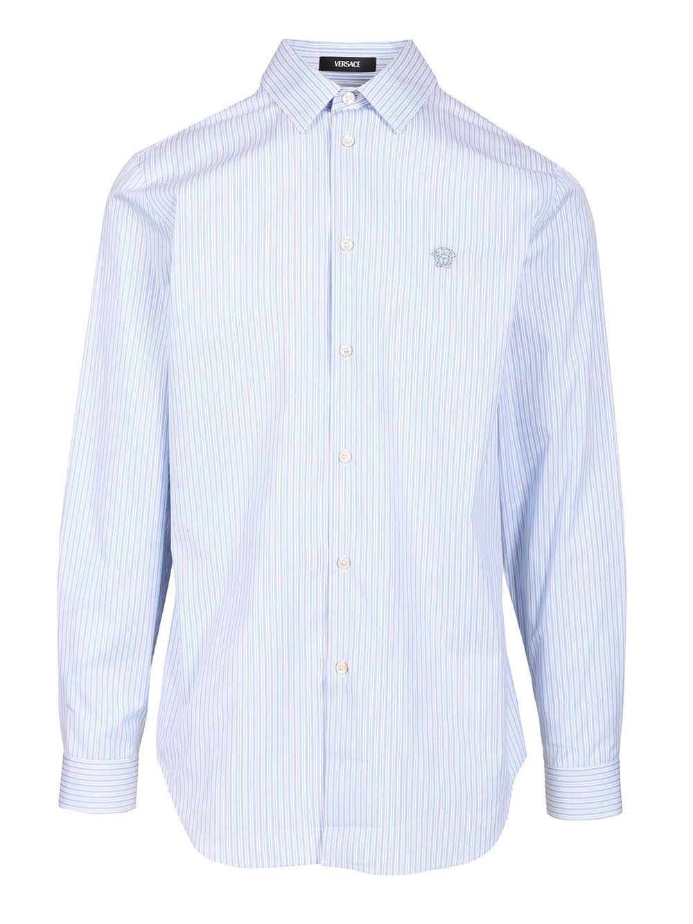 Versace Slim Fit Shirt Shirts - Light blue | ef00c4144f24cb3110d343a38ad69607eeb9c3e5