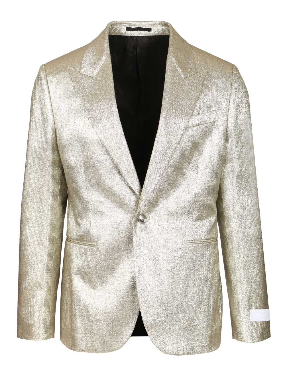 Versace Lurex Evening Blazer Jackets - Silver | a708f1a7bc3921b3b7e0ee25b4ebd79d10d712c6
