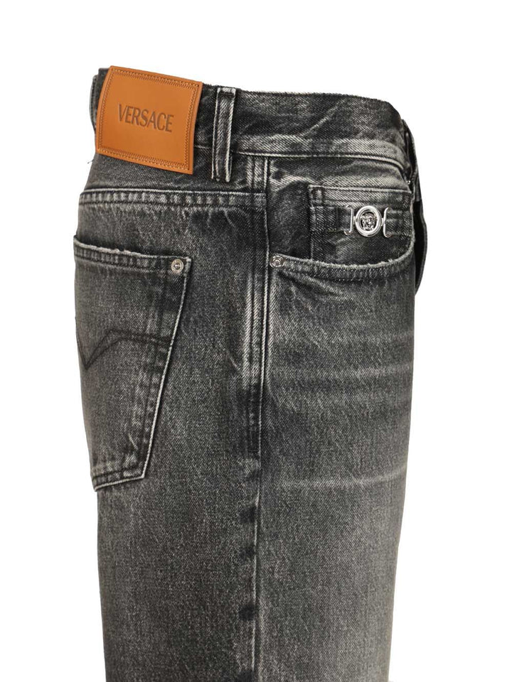 Versace Loose Jeans - Grey | 37774b390a2a9c95b73d9756f25a4ee8b36de0b3