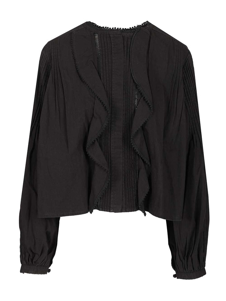 Isabel Marant Cubraly Shirts - Black | 7317b91b9794b3535d5c4c4c960652eb813a9cf4