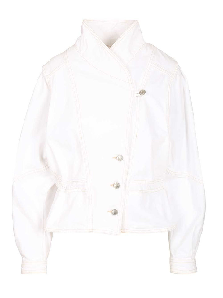 Isabel Marant Denim Jacket Jackets - White | 44fac8e6a95a2178e40170e9721b8582d6fa7818