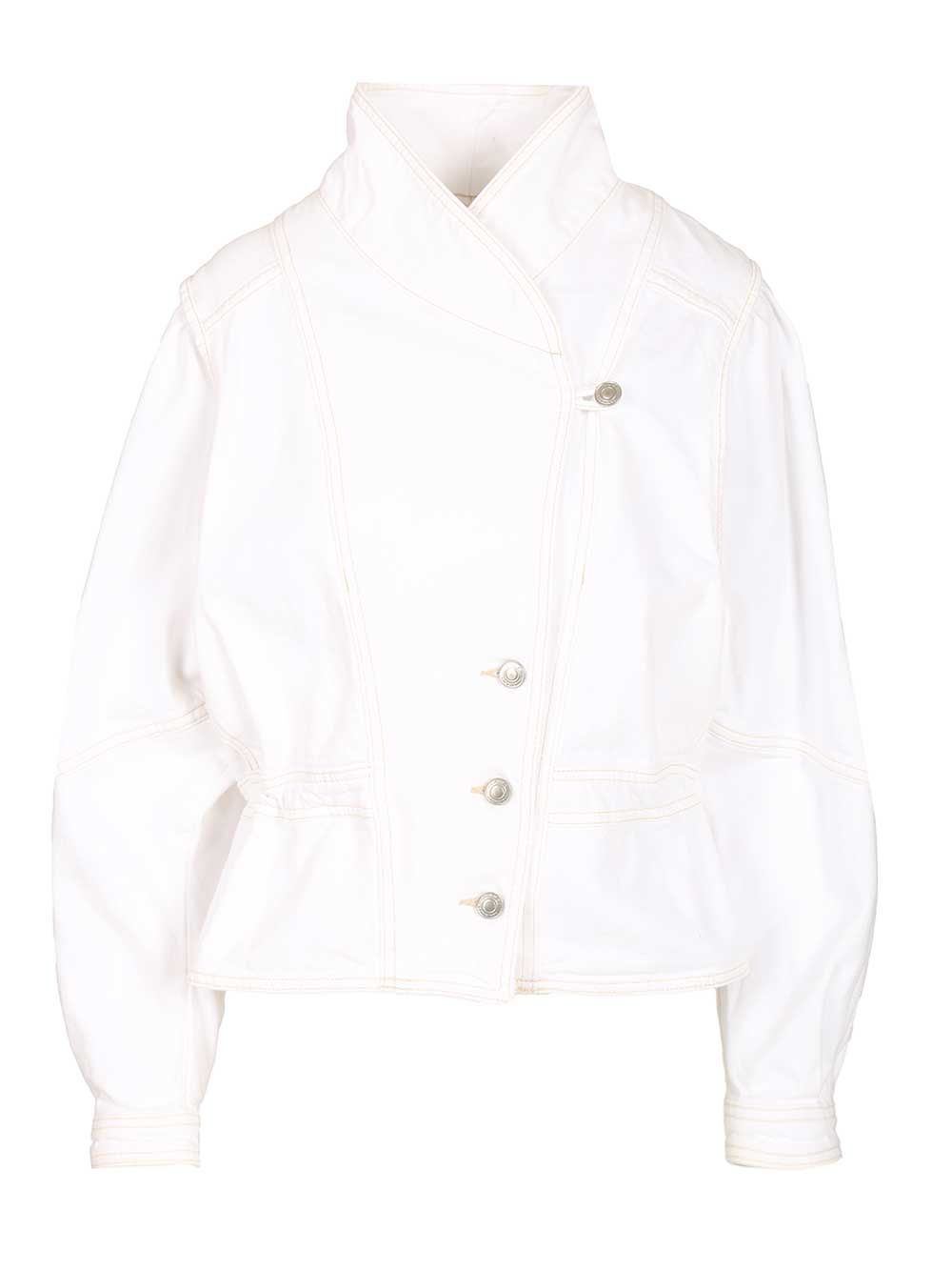 Isabel Marant Denim Jacket Jackets - White | 44fac8e6a95a2178e40170e9721b8582d6fa7818