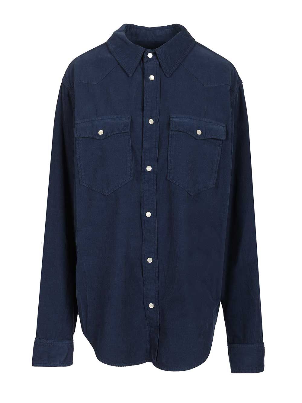 Marant Vasco Shirts - Blue | f0dc14f86237ea10c73ff09a49de3a5520c4e2d9