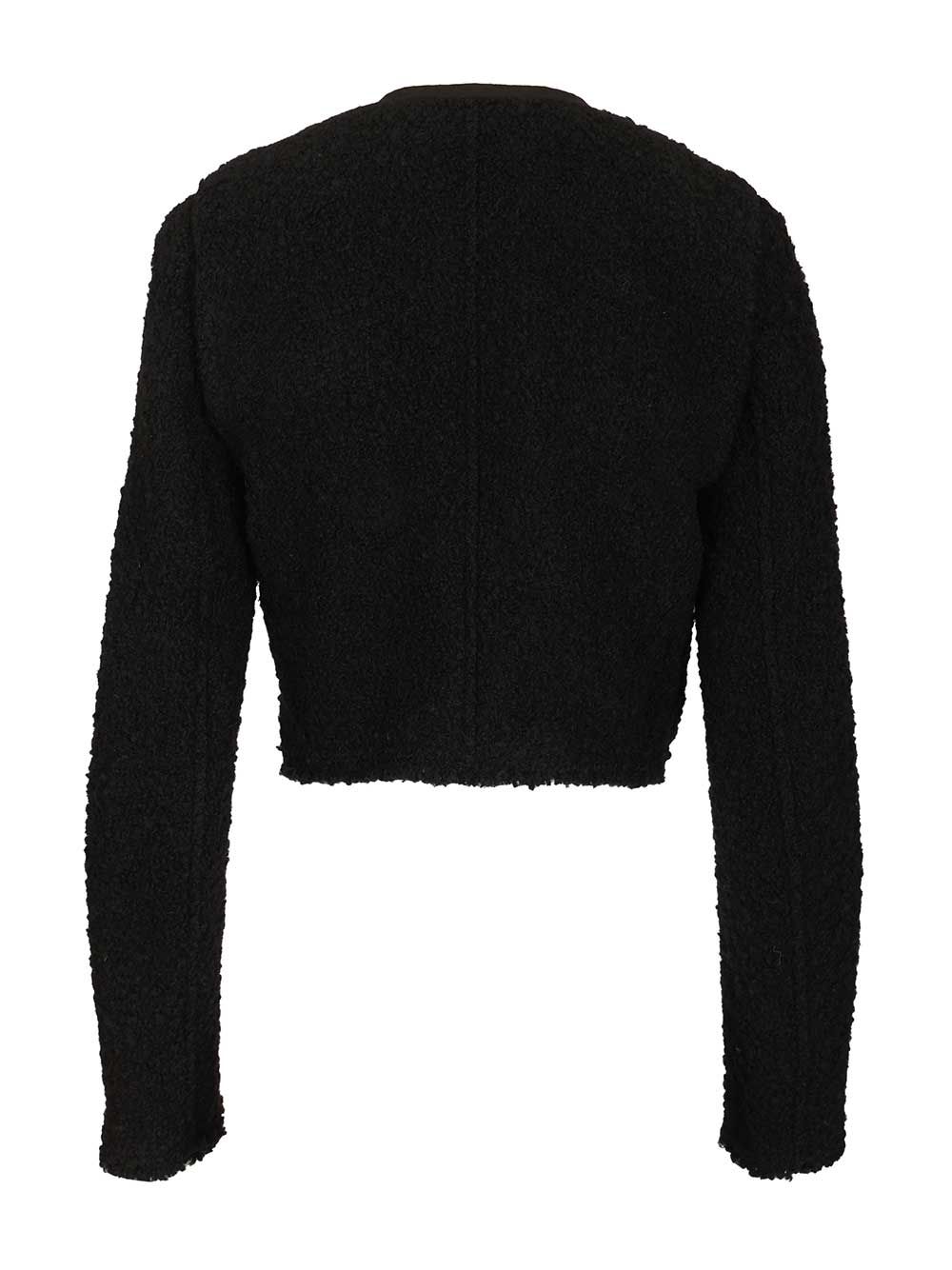 Isabel Marant Crop Bouclette Jacket Jackets - Black | 77761cda3cb4cf856103f17e1463487913400219