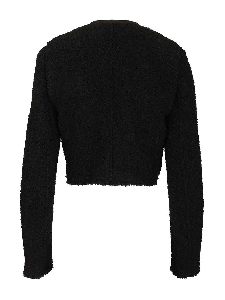 Isabel Marant Crop Bouclette Jacket Jackets - Black | 77761cda3cb4cf856103f17e1463487913400219