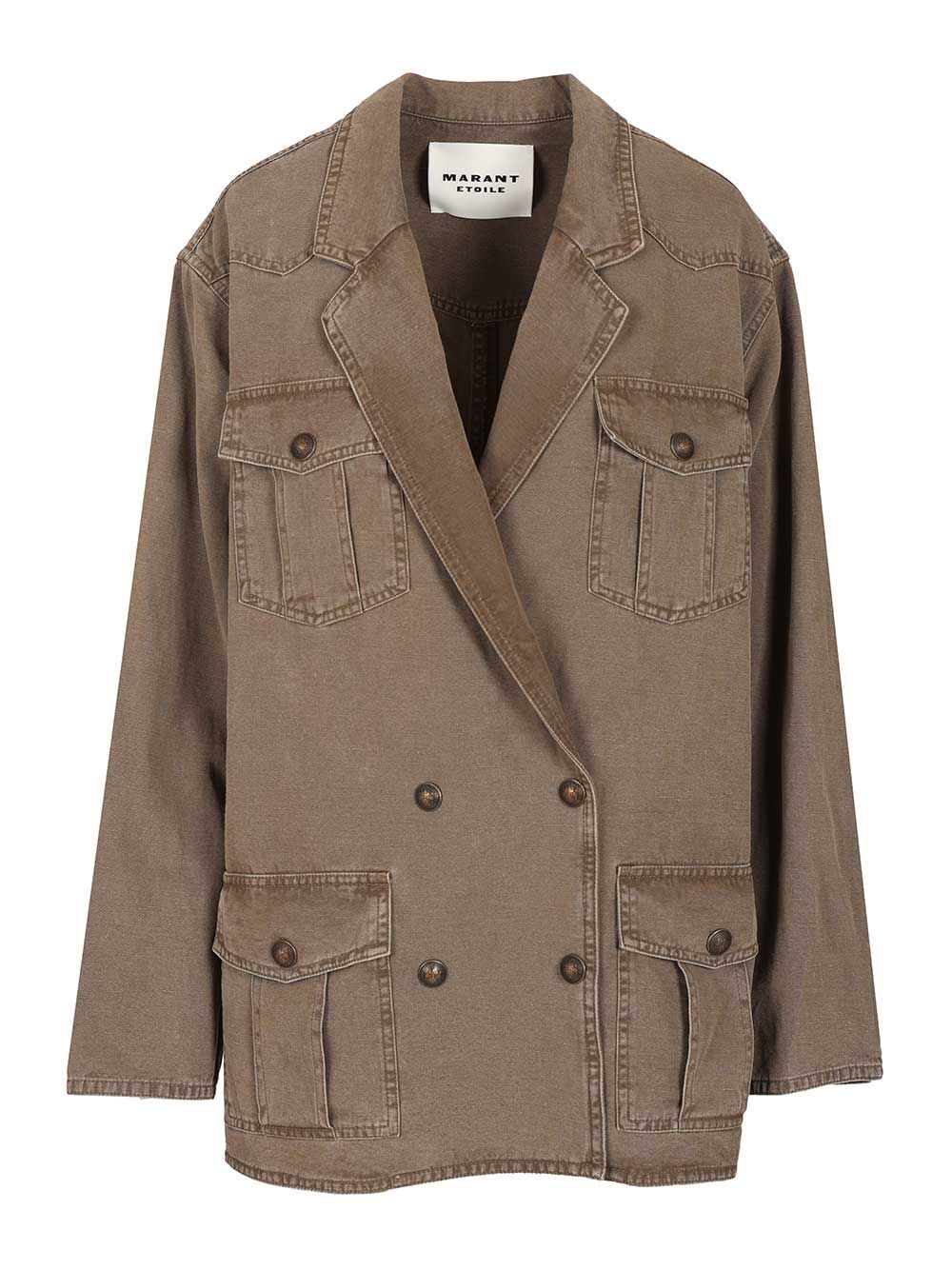 Marant Etoile Nevala Jackets - Brown | a18d43d6ca7f088e22a9e2d45cfbe014c0faa305
