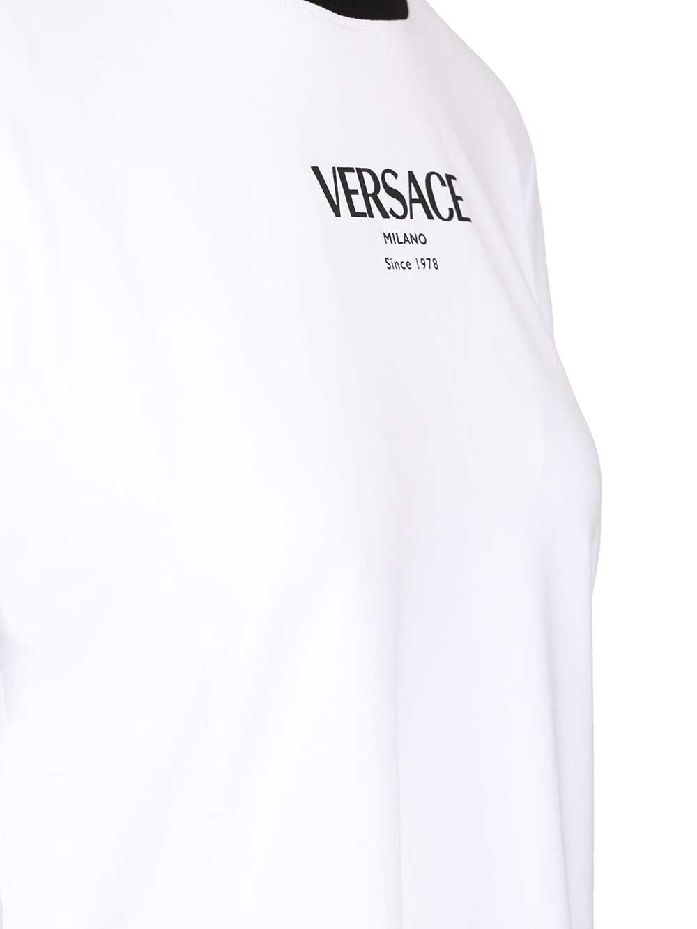 Versace Stretch Jersey T-Shirt - White | 7bafcdf1ea513c25efe81d935be7be7609eb8fe1