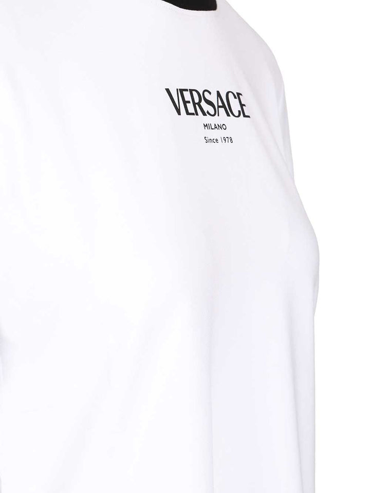 Versace Stretch Jersey T-Shirt - White | 7bafcdf1ea513c25efe81d935be7be7609eb8fe1