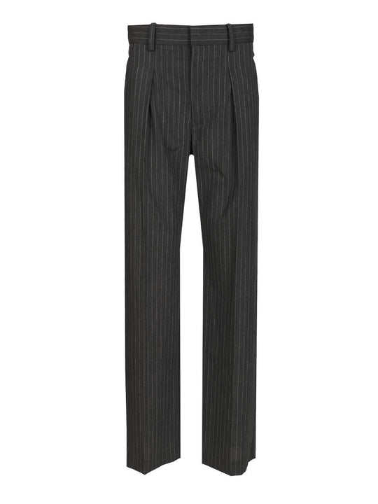 Regular Fit Pant Suit Trousers Grey