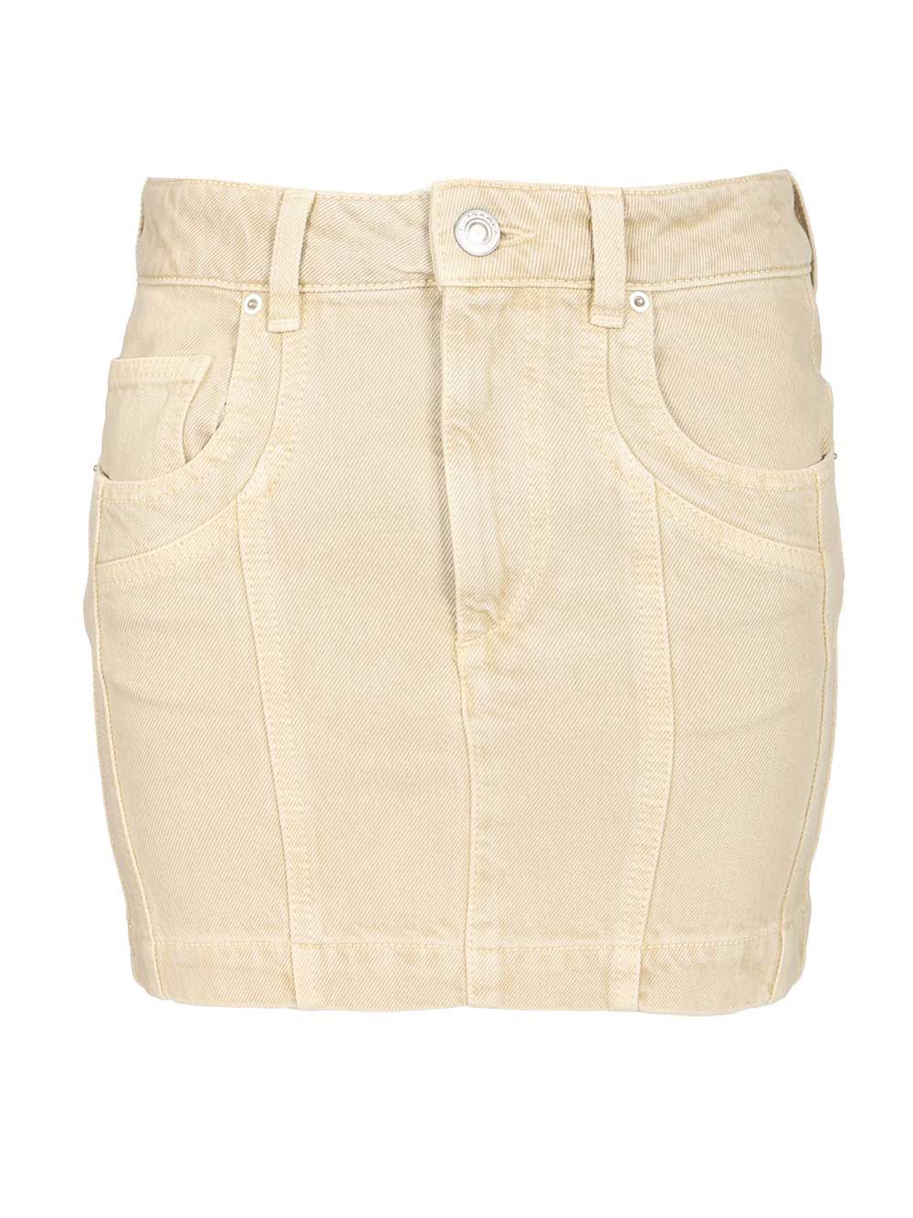 Marant Etoile Juana Skirts - Beige | b683e09d479e74ebb5c50ae73bcdc8e3fefc8252