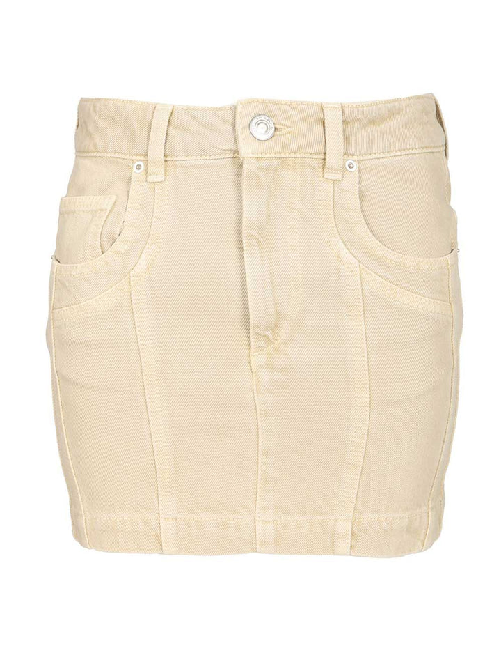 Marant Etoile Juana Skirts - Beige | b683e09d479e74ebb5c50ae73bcdc8e3fefc8252