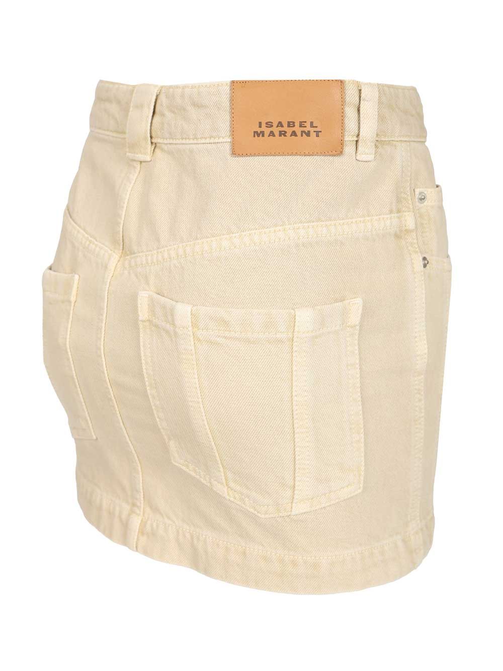 Marant Etoile Juana-Ga Skirts - Beige | 34bf7daa2da4053848810f2a138cb0640711e514