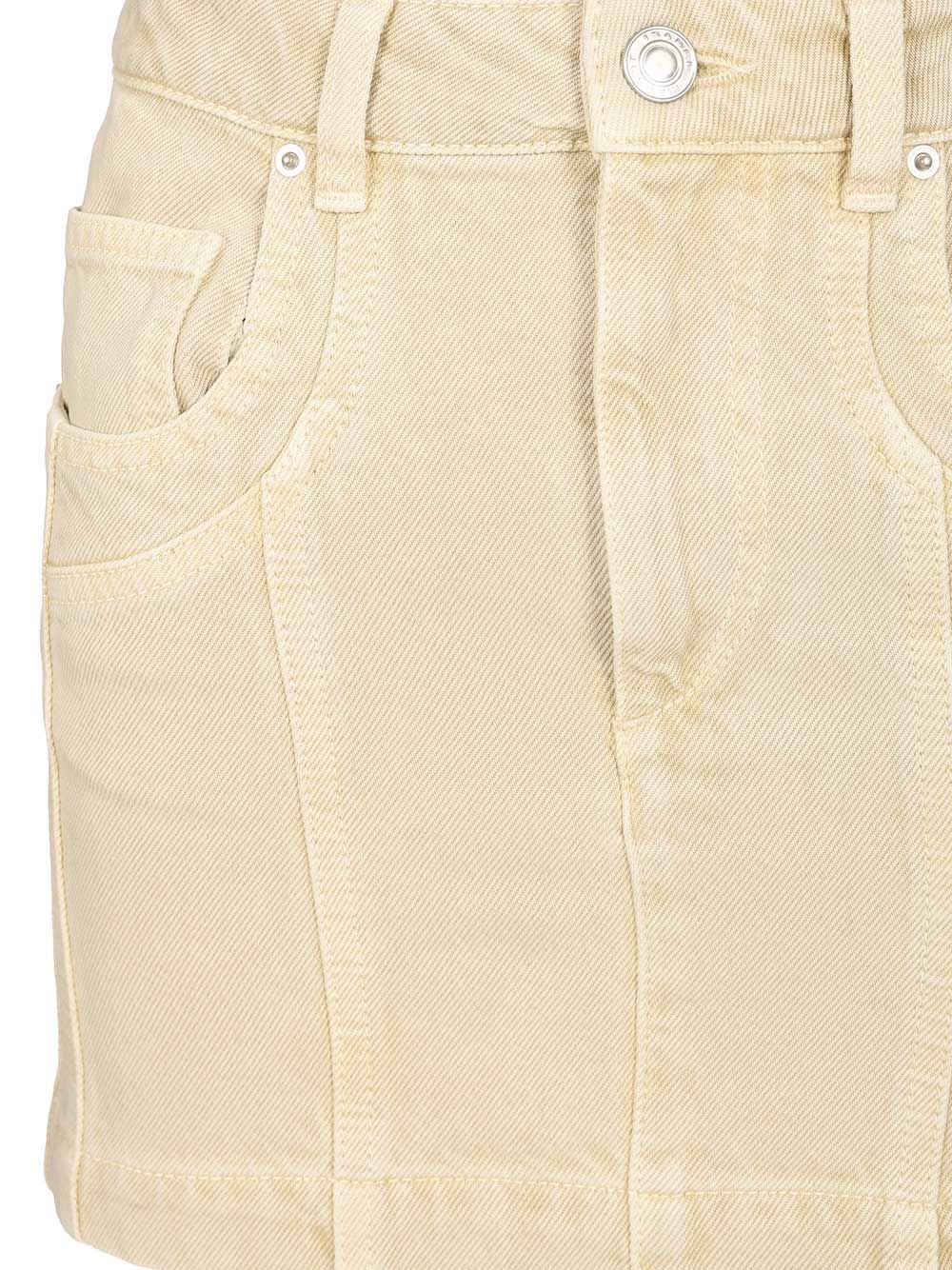 Marant Etoile Juana Skirts - Beige | aec54c5a221dae96af0d9ad564c7dcba27199dd4