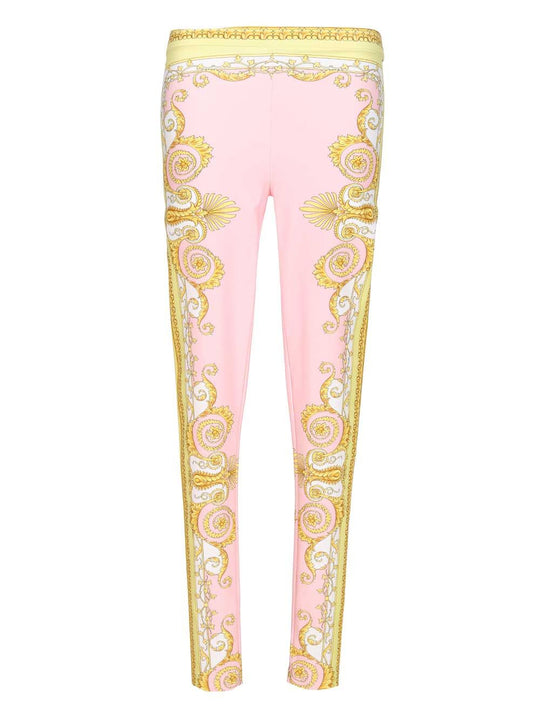 Leggings Stampati Primavera Barocco Trousers Rose