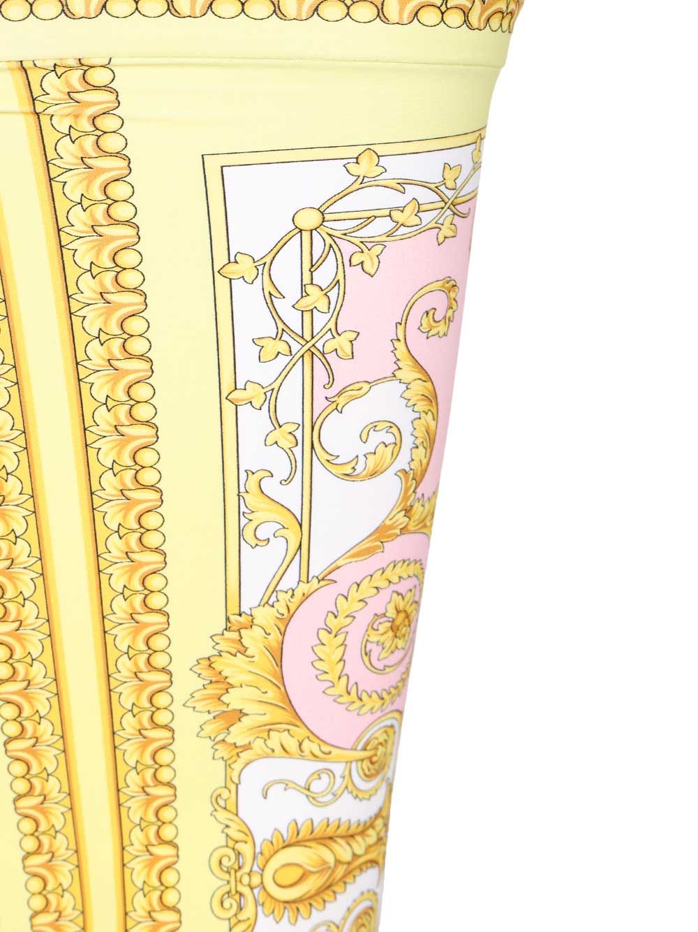 Versace Leggings Spring Barocco On Responsible Matt Lycra Trousers - Rose | 2e642167cccb8a742f405bfefe44814aad974d83
