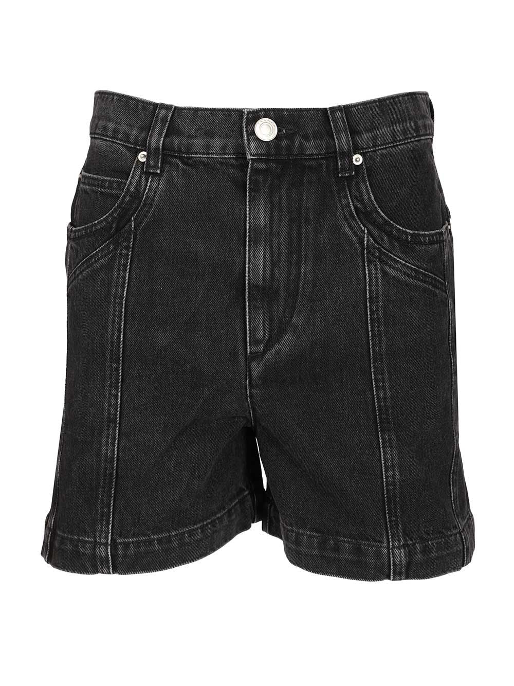 Marant Etoile Joely-Ga Shorts Trousers - Black | 405a4447ecd2bad7001c2cb200403bc35cb6f139
