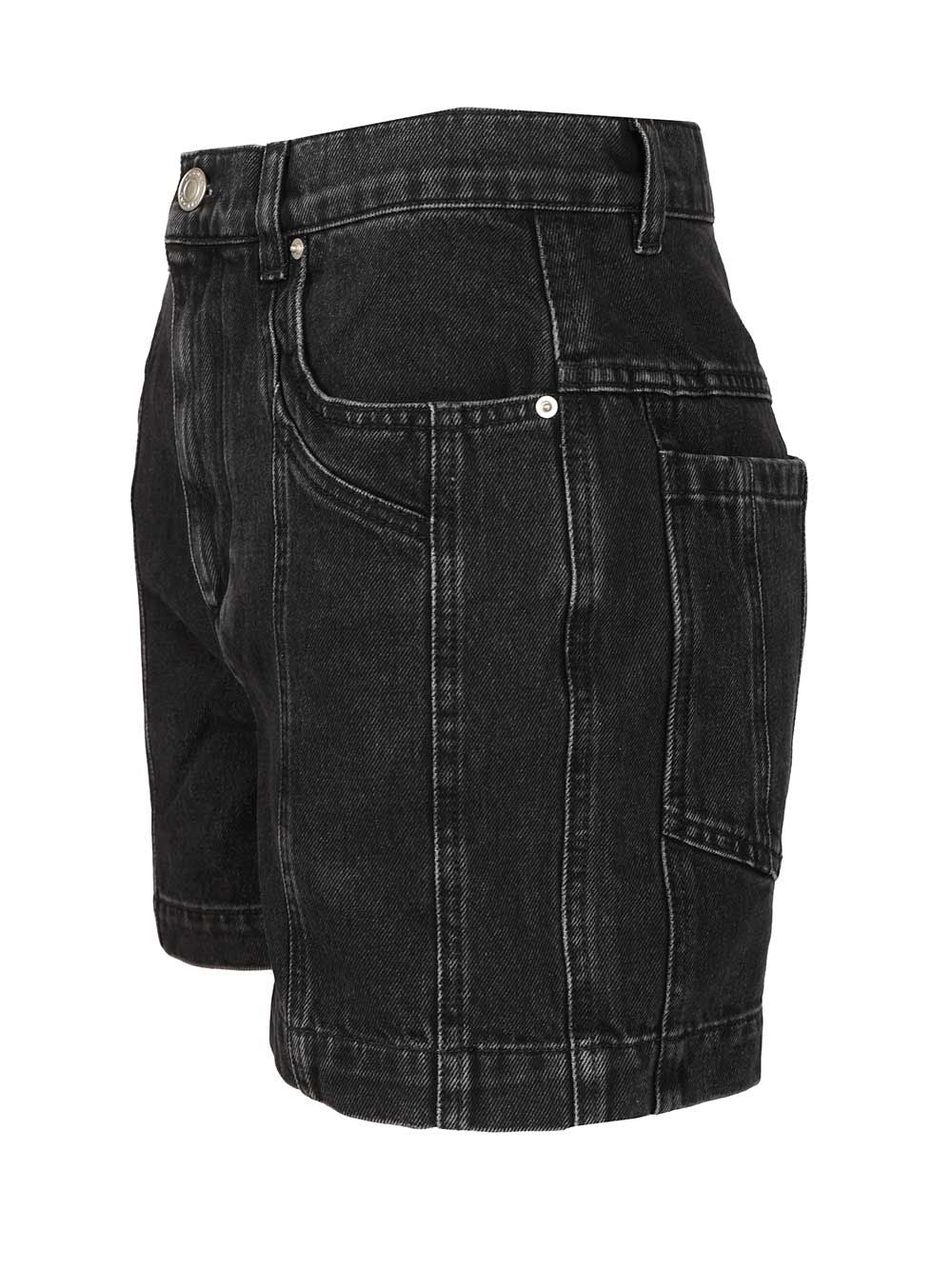 Marant Etoile Joely-Ga Shorts Trousers - Black | fc0c859d6cfe3a0bec35028ab19fe4dcc54b5898