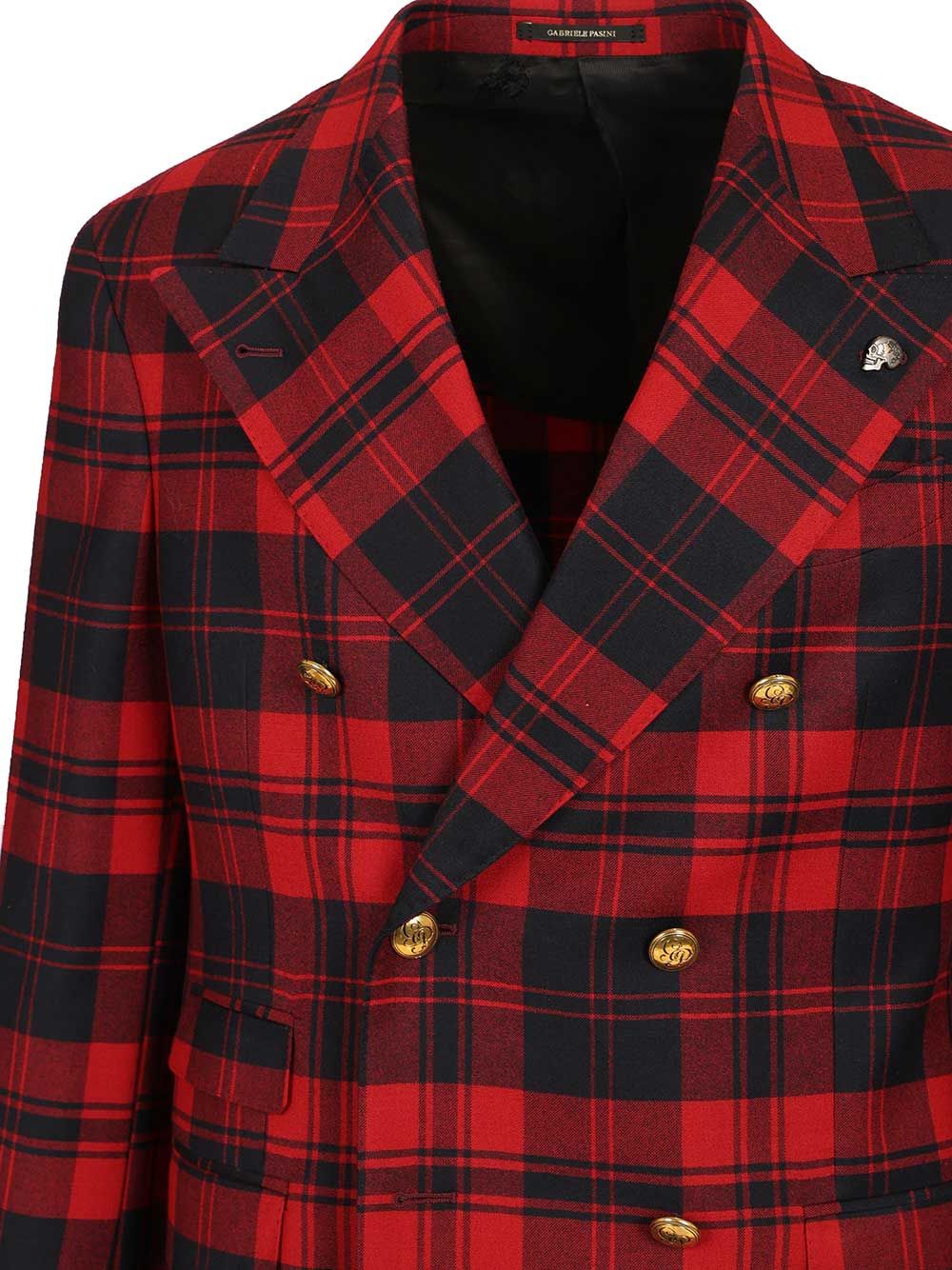 Gabriele Pasini Red Checked Double-Breasted Suit Dresses - Red | e737c2cd1faaff7a3308ae4e007fbe2dde0a2fbf