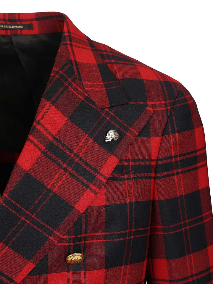 Gabriele Pasini Red Checked Double-Breasted Suit Dresses - Red | 5dd8a5114b946b88b2c56c89afbbef566f13849f