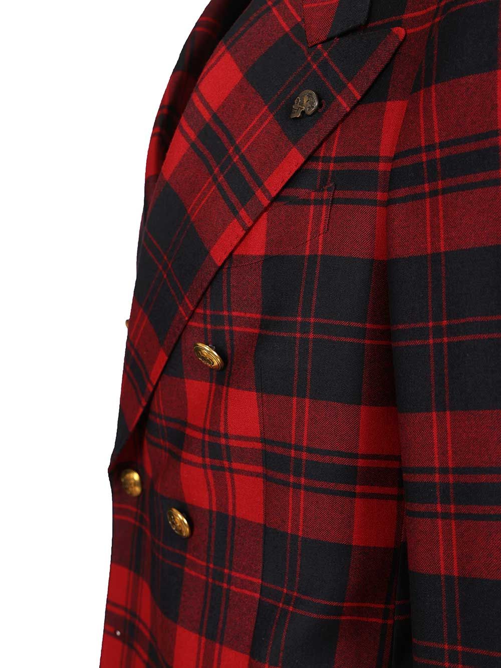 Gabriele Pasini Red Checked Double-Breasted Suit Dresses - Red | f8a72dbc59568435b7731a1e45663d5cabfb1d36