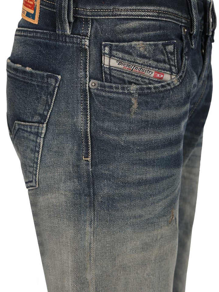 Diesel 1985 5 Pocket Denim Straight Fit Jeans - Blue | 45b0184f8f90b63013975ac5837c6235ffea60ef