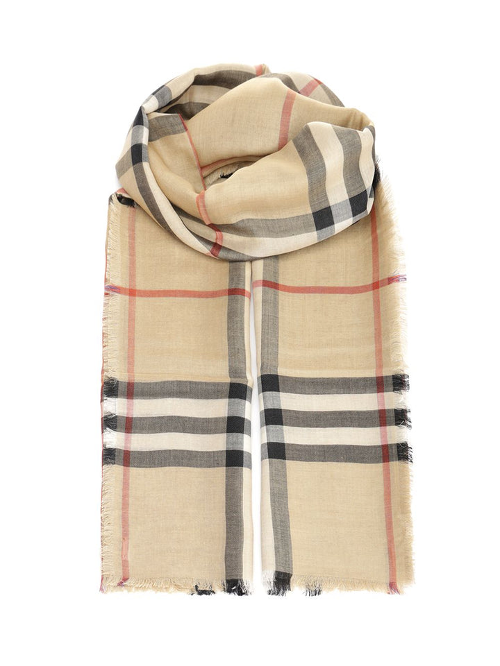 Burberry Wool And Silk Scarf Scarves And Foulards - Beige | 09299681f7d15f1ad904d411a4cdeb692e6d35ac