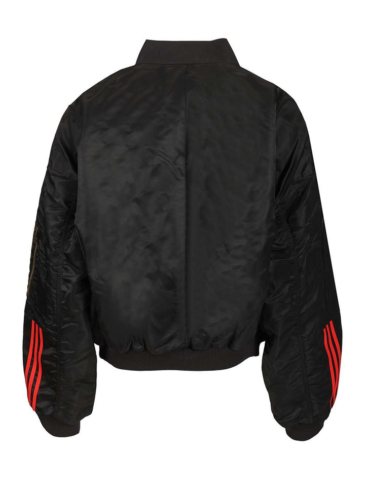 Adidas By Willy Chavarria Satin Bomber Jacket Jackets - Black | 94b76d98894bb5143fd73c865719527ee43ce9a3