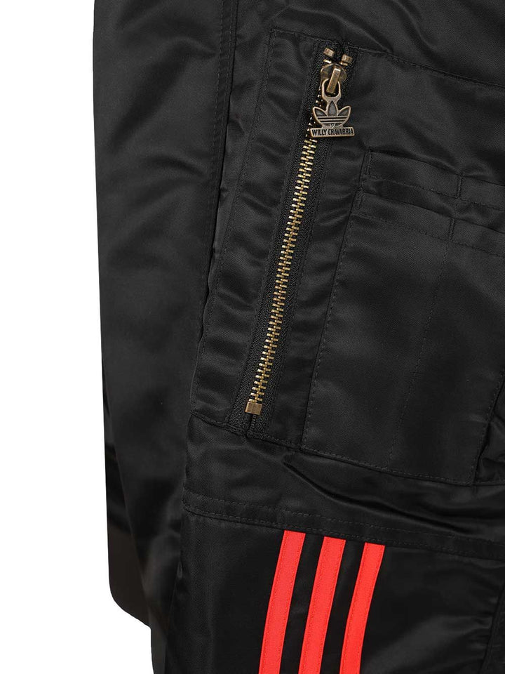 Adidas By Willy Chavarria Satin Bomber Jacket Jackets - Black | af3db8c8e2a4101fe9be604dc7eb268cc0430496