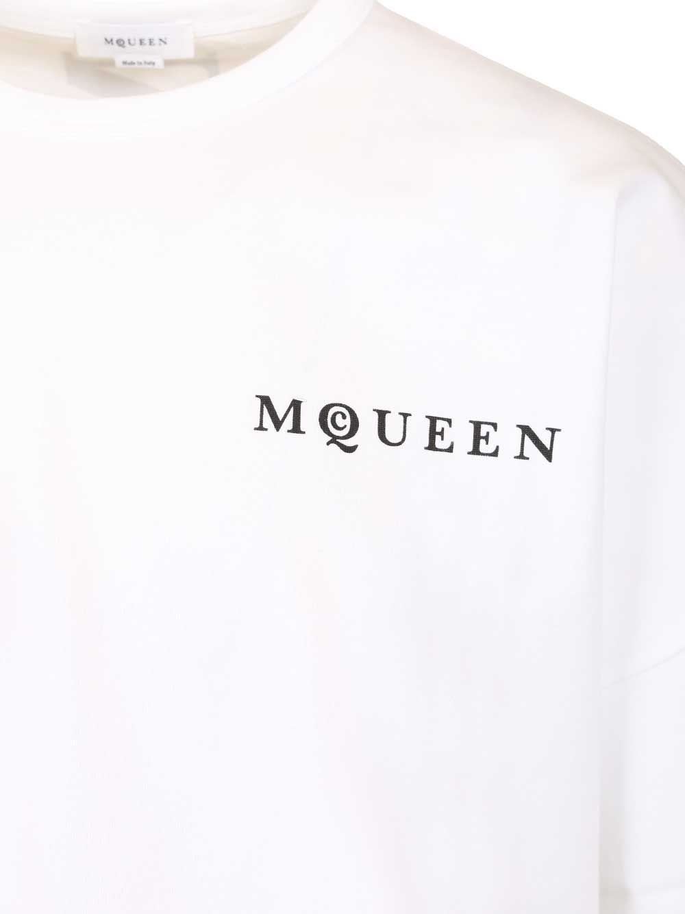 Mcqueen Oversized T-Shir T-Shirt - White | 6c8fe7c2eb2e0120c23f3fd6999c194938acf2d7