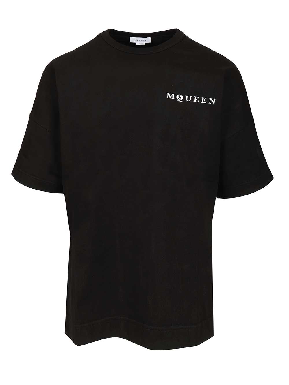 Mcqueen Oversized T-Shir T-Shirt - Black | 6c0fc3a0881074a9e7fda77c030c39db25010047