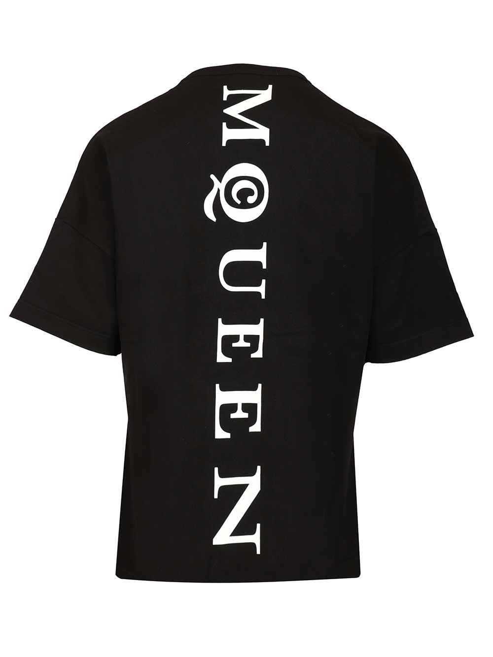 Mcqueen Oversized T-Shir T-Shirt - Black | 2058a034251b03d191b4b04a7ea12f6dd16fc834