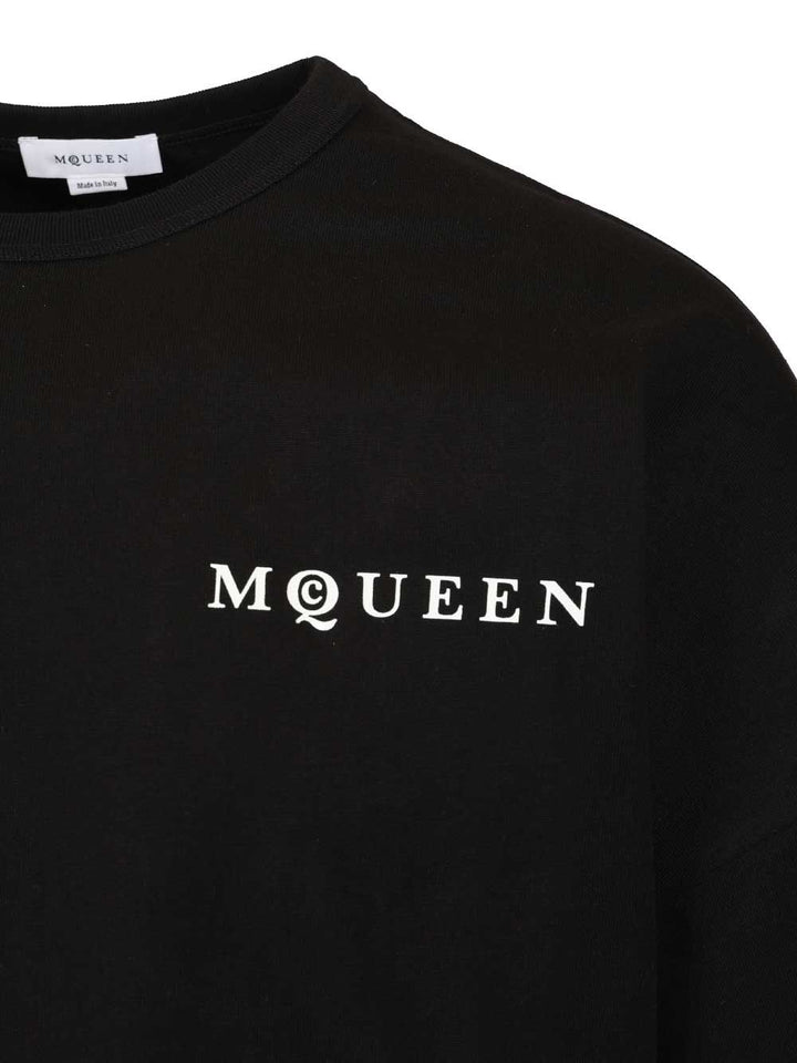 Mcqueen Oversized T-Shir T-Shirt - Black | 8c7304b44f6b877b2846568f8e030f292cd55d9c